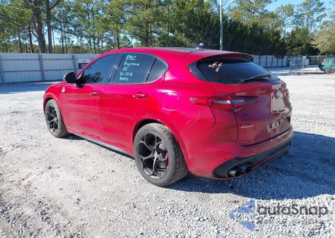 2019 Alfa Romeo Stelvio Quadrifoglio Awd from USA, damaged, VIN ZASPAKEV6K7C42465